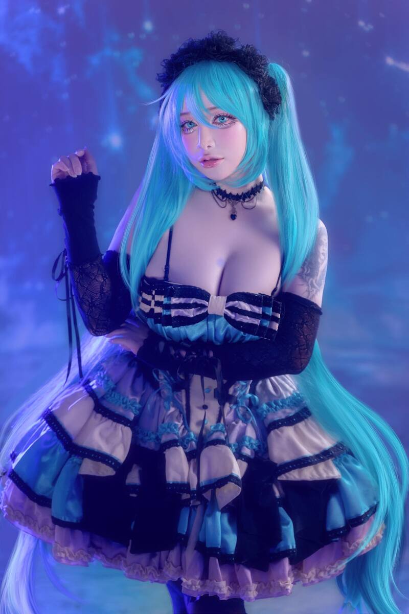 Ảnh Gái Xinh Cosplay Hatsune Miku Nhân Vật Anime Tuyệt Đỉnh Nhan Sắc