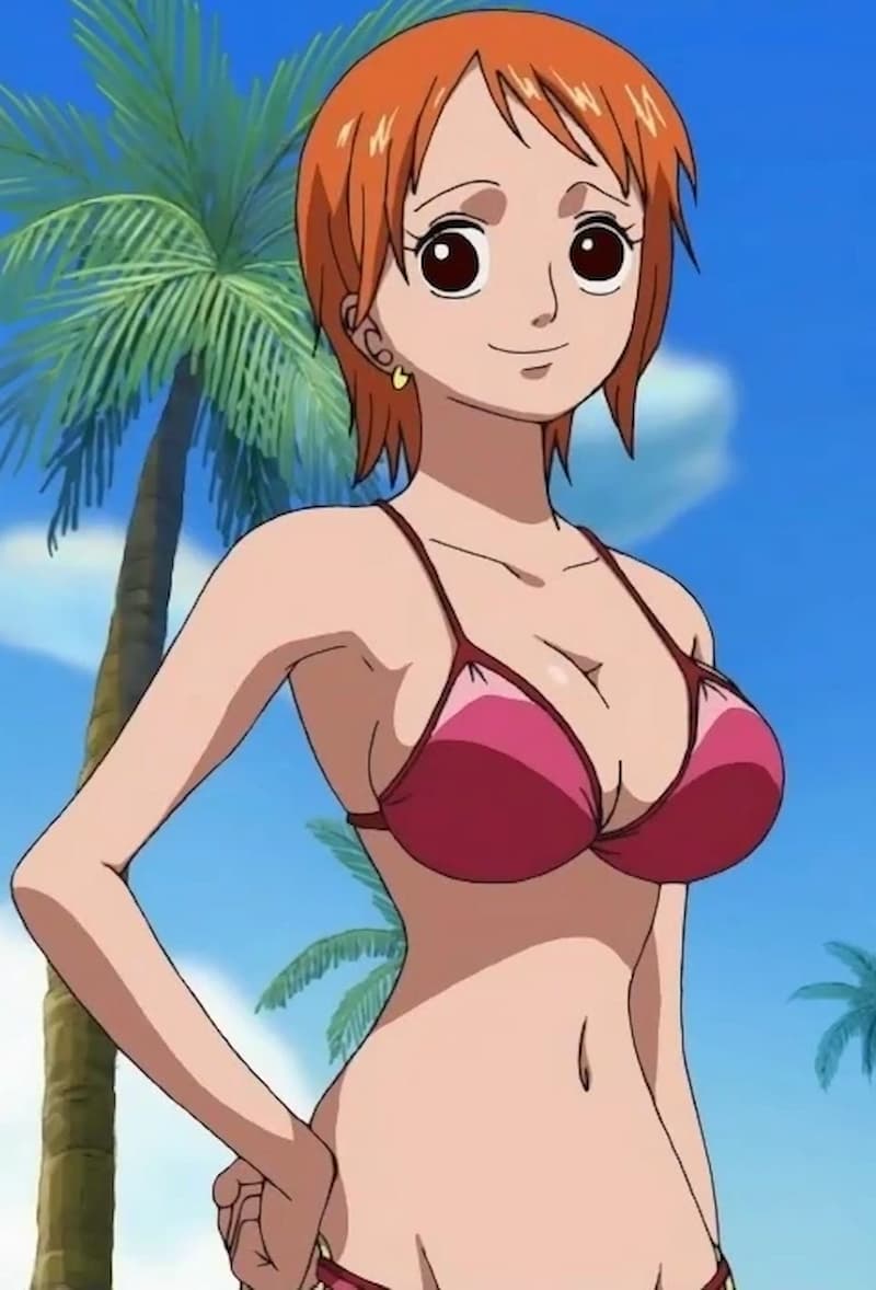 Ảnh Nami mặc bikini đỏ quyến rũ