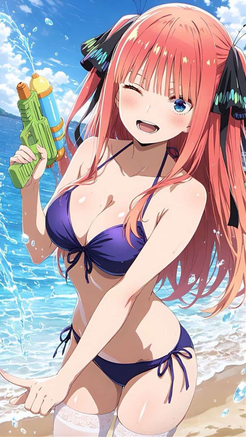 ảnh anime girl bikini cute