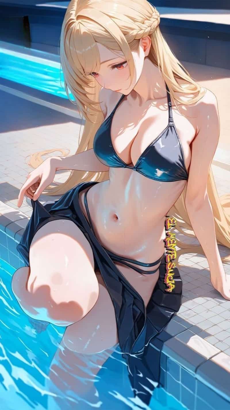 ảnh anime girl mặc đồ bơi