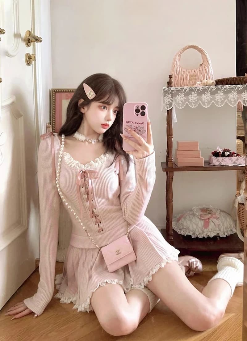 Bộ sưu tập ảnh gái đẹp mặc pinky hot nhất