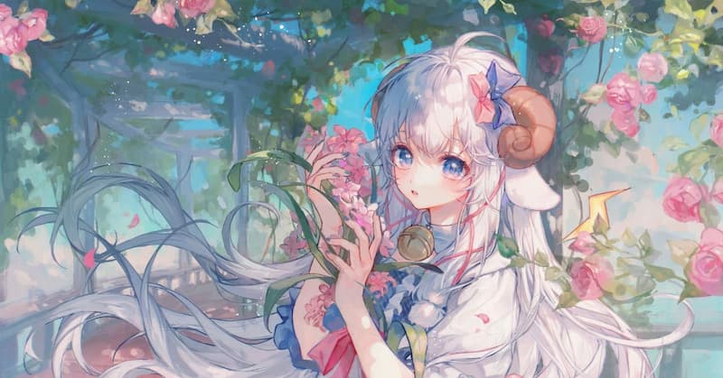 Hình nền máy tính Anime nữ cute