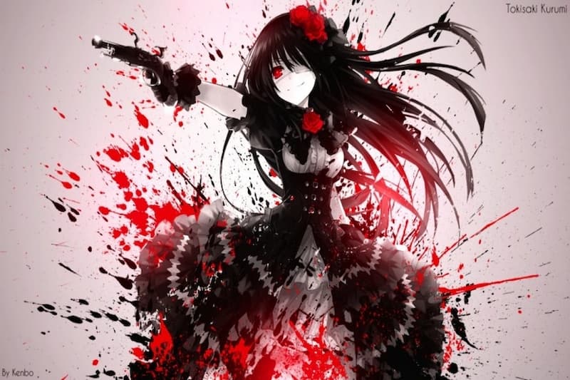Hình nền gái anime ngầu cá tính cho máy tính