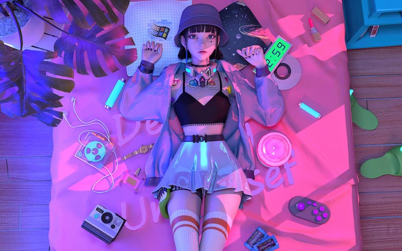 Hình nền Anime nữ 4K đẹp