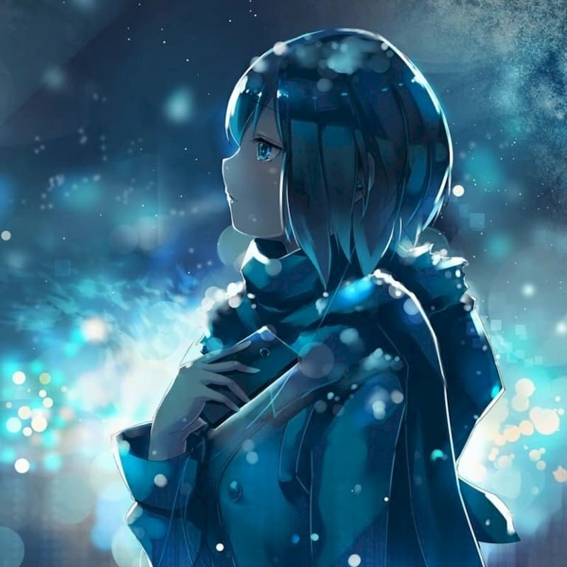 Hình nền điện thoại Anime nữ buồn