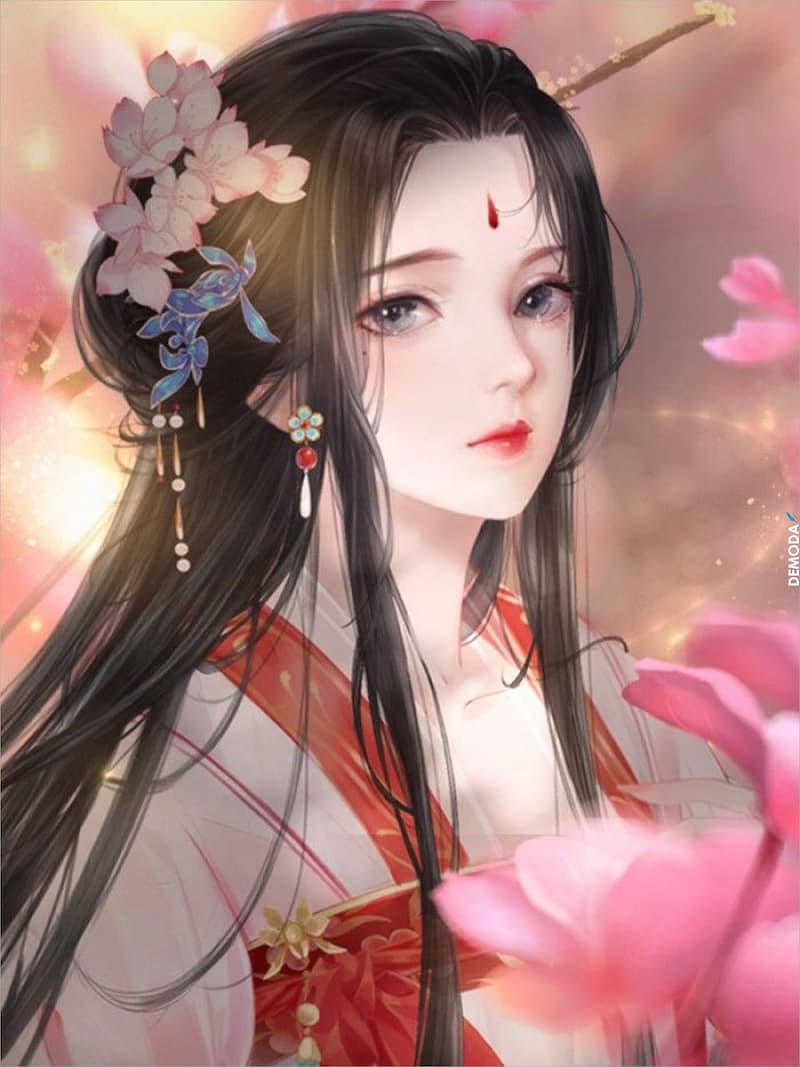 Hình nền điện thoại Anime nữ cổ trang 