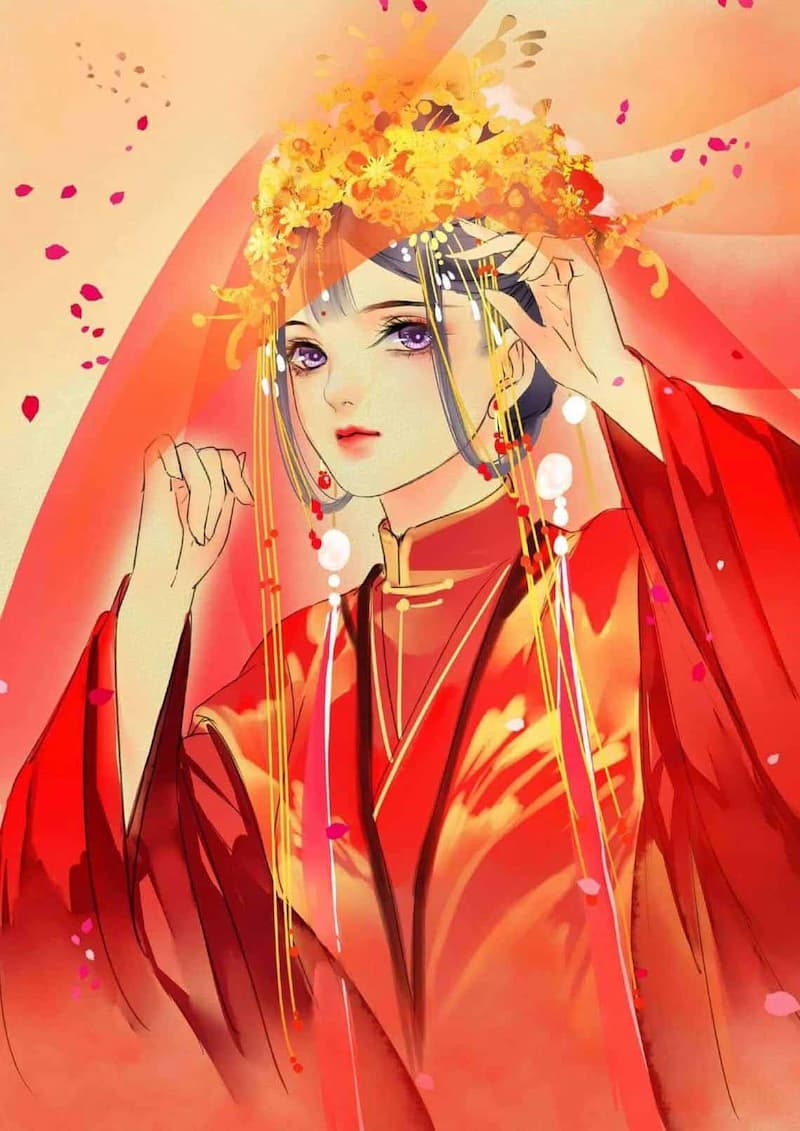Hình nền điện thoại Anime nữ cổ trang 