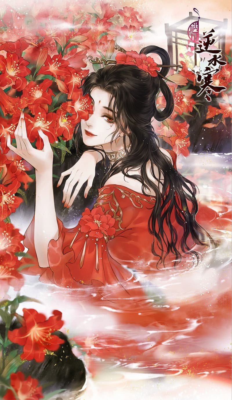 Hình nền máy tính gái anime cổ trang 