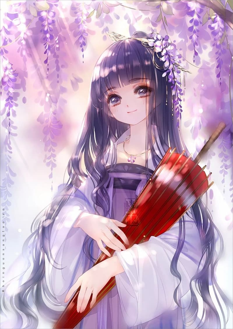 Hình nền điện thoại Anime nữ cổ trang 