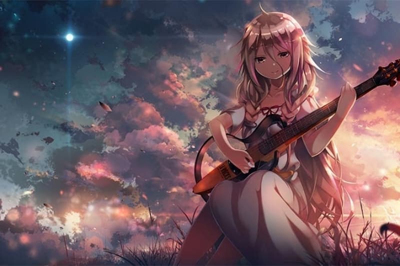 Hình nền máy tính Anime nữ buồn