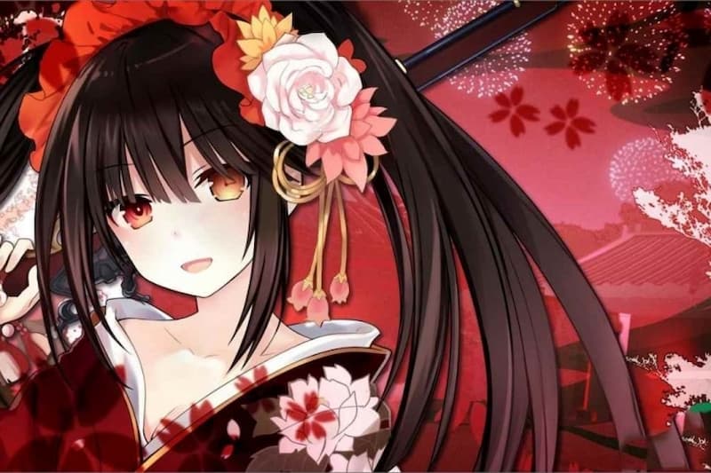 Hình nền máy tính gái anime cổ trang 