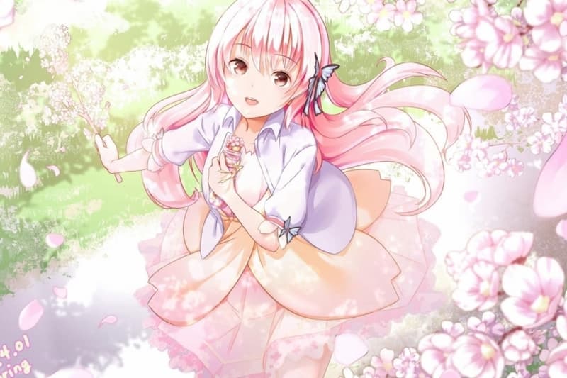 Hình nền máy tính Anime nữ cute