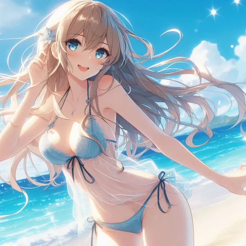Sức cuốn hút của ảnh gái Anime Bikini